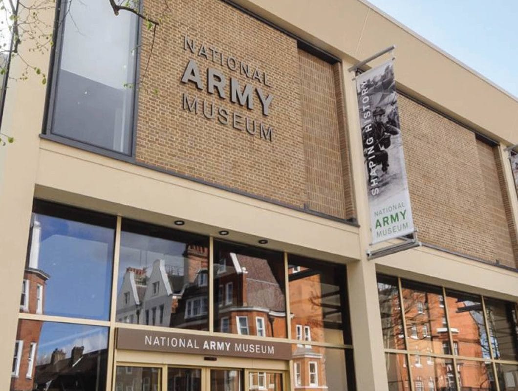 Exterior photograph of The National Army Museum, London.